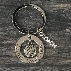 Volleyball Coach Keychain